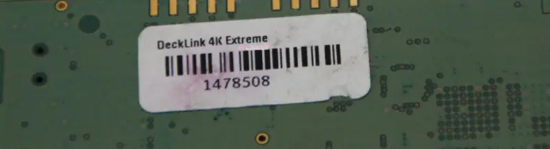 Blackmagic Design DeckLink 4K Extreme-opnamekaart