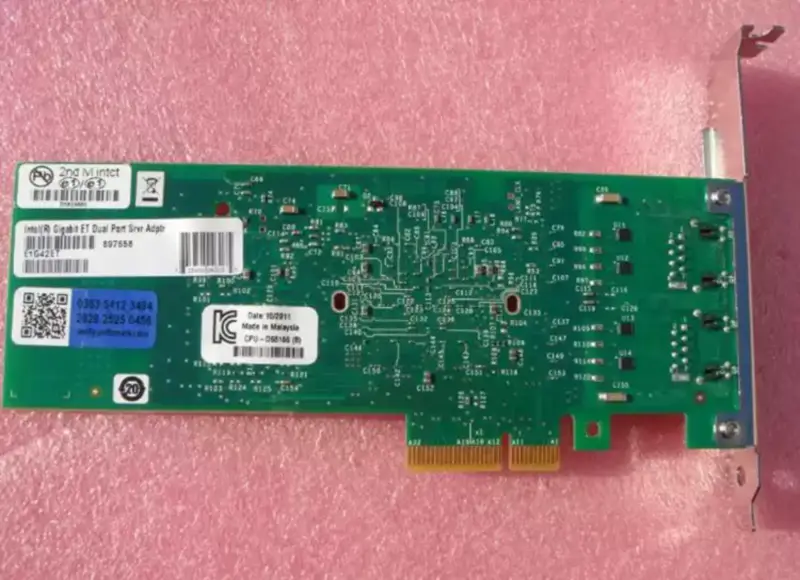 Intel E1G42ET E1G42ETG1P20 Dual Port 82576 PCI-e Gigabit Ethernet-netwerkkaart