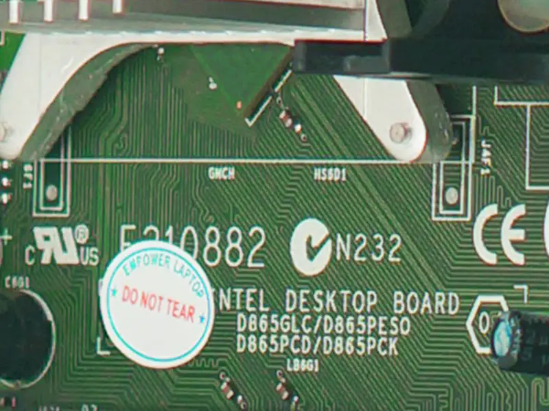 Intel E210882 D865GLC/D865PESO/D865PCD Moederbord