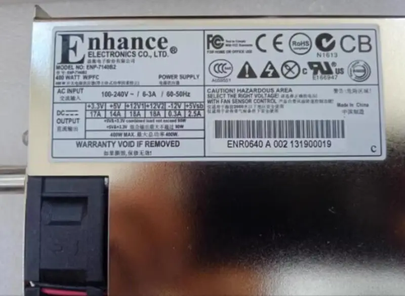 Enhance ENP-7140B2 400W 1+1 voeding