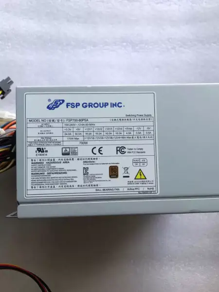 FSP/Advantech 80plus Brons 700W Voeding FSP700-80PSA PS8-700ATX-ZE SPI700A8BB FSP650-80GH