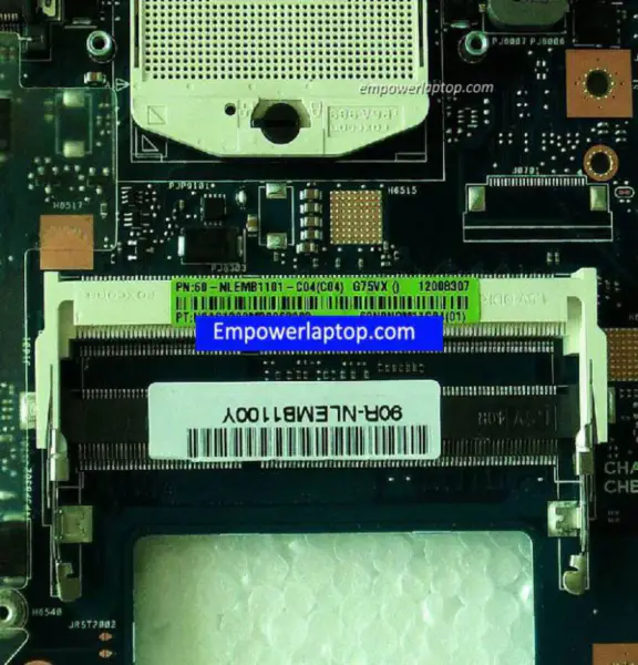 Asus G75VX Moederbord