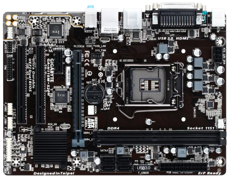 Gigabyte GA-H110M-S2PH Moederbord LGA1151/DDR4/Mini-ITX