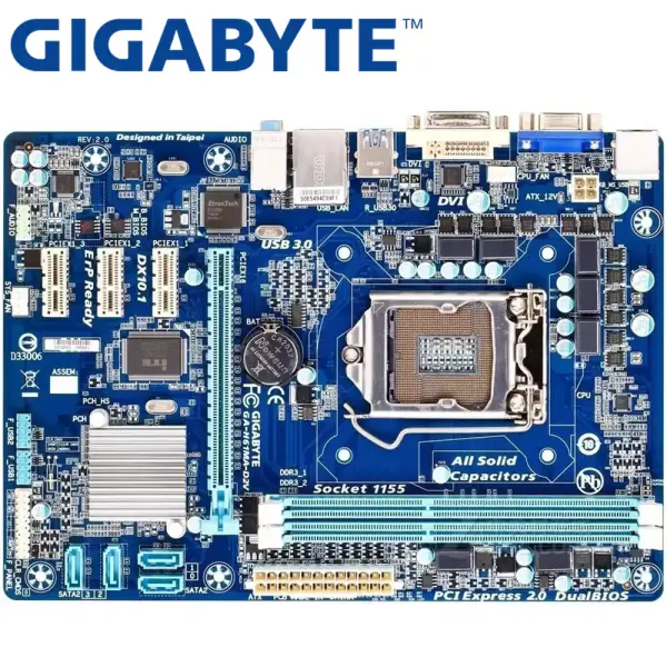 Gigabyte GA-H61MA-D2V Desktop Moederbord H61 Socket LGA 1155 i3 i5 i7 DDR3 16G uATX