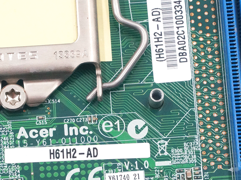 Acer LGA 1155 H61H2-AD Moederbord