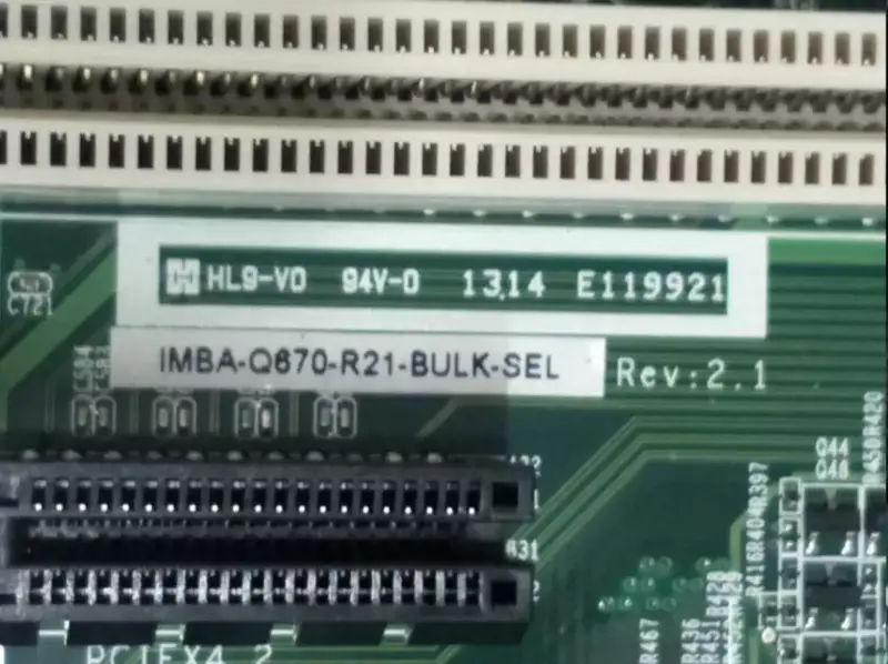 IEI IMBA-Q670-R21 REV 2.1 006B216-00-210-RS Moederbord voor industriële apparatuur
