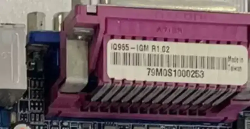ASM IQ965-IGM R1.02 industrieel moederbord