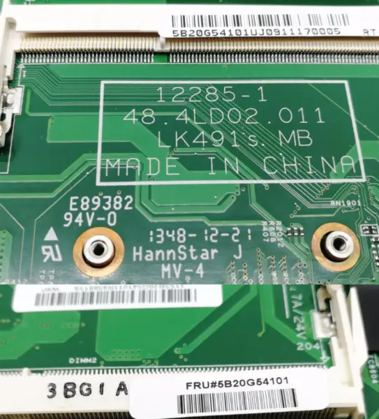 FRU:5B20G54101 Voor Lenovo K4450 K4450A Laptop moederbord met SR1EF I5-4210U 12285-1 48.4LD02.011 moederbord 2G