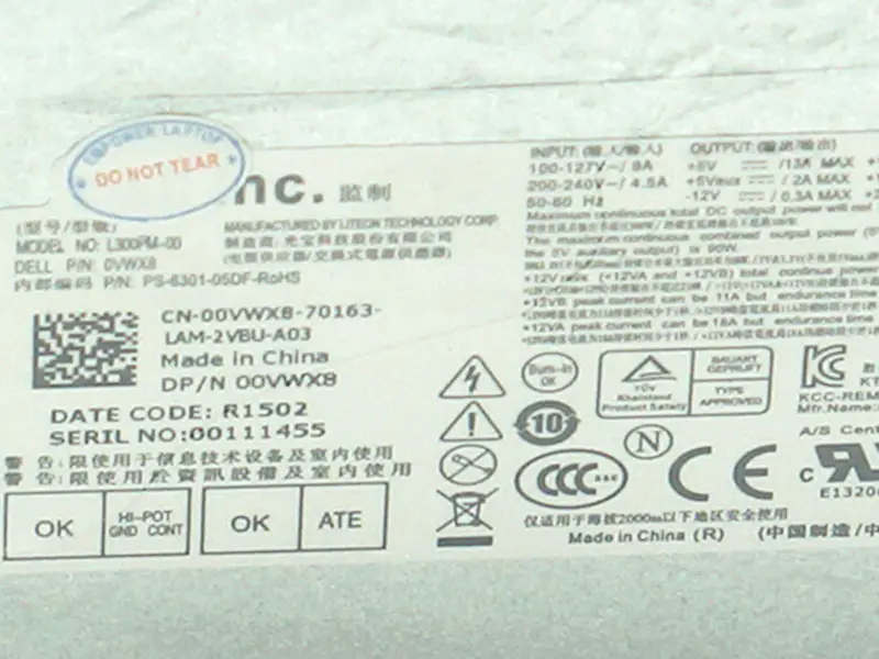 Dell L300PM-00 HK400-14FP Voeding