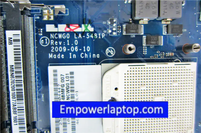 Acer E527 E627 5532 5517 NCWG0 moederbord