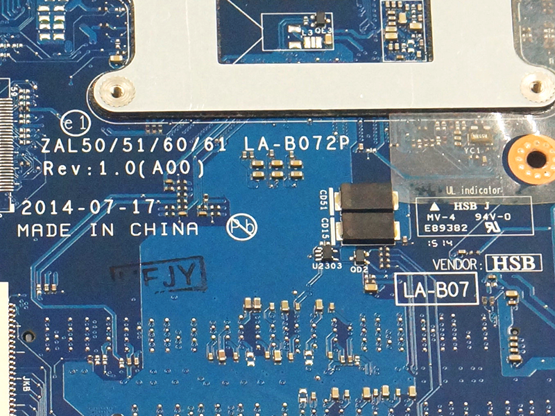 Dell Latitude 3450 3550 LA-B072P ZAL50/51/60/61 AfbeeldingenREV:1.0 Laptop moederbord I7-5500U