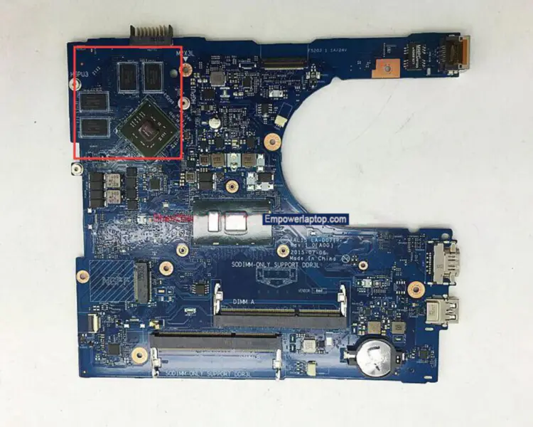 Dell 5559 AAL15 LA-D071P Moederbord