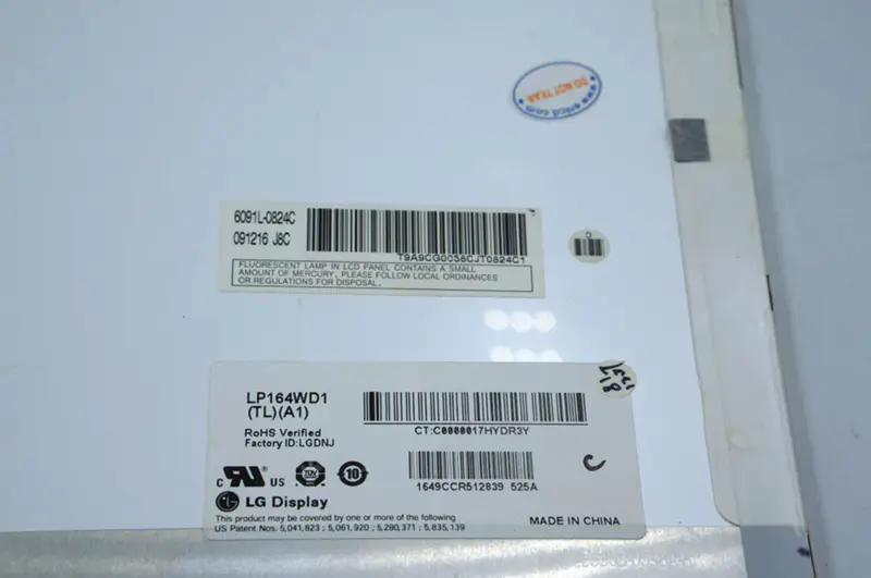 LG LP164WD1-TLA1 LCD-scherm