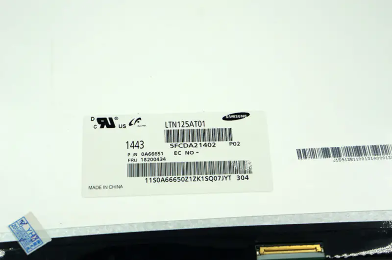 12,5 inch LTN125AT01 B125XW01 V.0 LP125WH2 TLB1 voor lenovo U260 U201 X220 X220I LCD-scherm