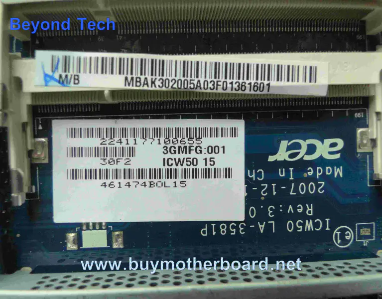 Acer MBAK302005 moederbord voor 5520
