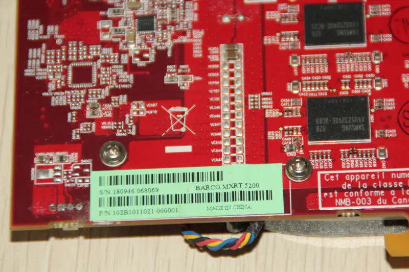 BARCO MXRT 5200 AMD ATI FireGL V5600 512M grafische kaart