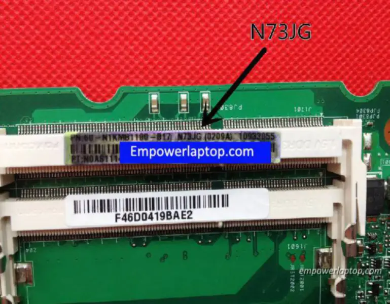 Asus N73JG Moederbord