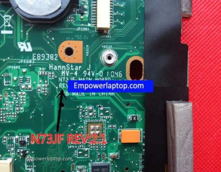 Asus N73JG Moederbord