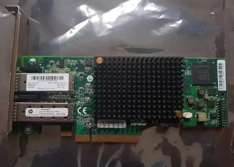 HP NC550SFP Dubbele Haven 10GbE Hoog Profielethernetadapter 581199-001