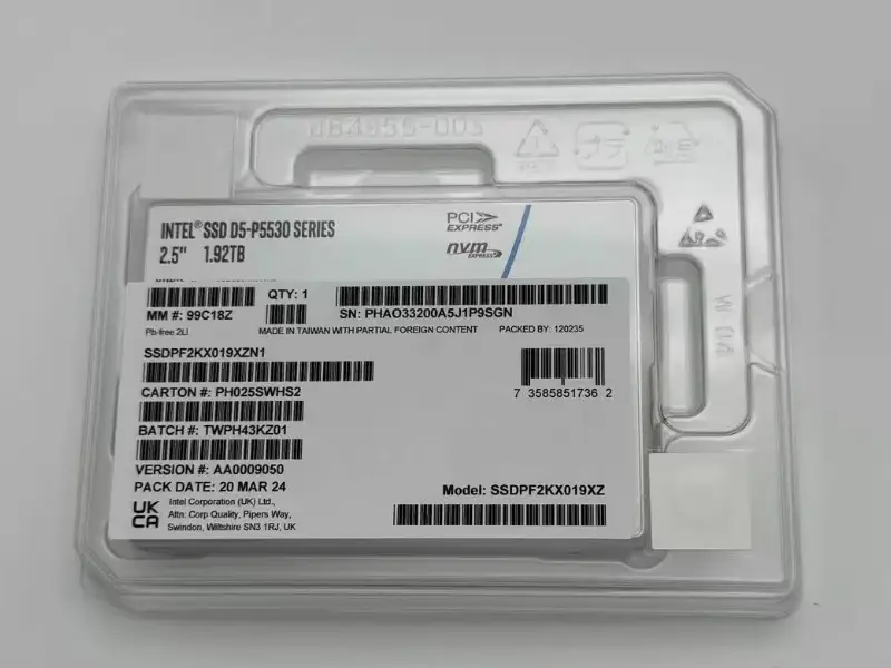 Intel P5530 serie SSD