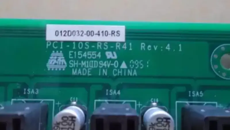 PCI-10S-RS-R41 Rev:4.1 basisplaat