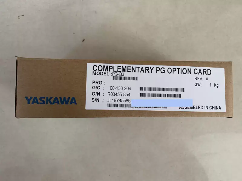 Yaskawa PG-B3 gratis PG optiekaart