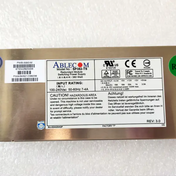 Ablecom PWS-0050-M SP382-TS schakelende voeding