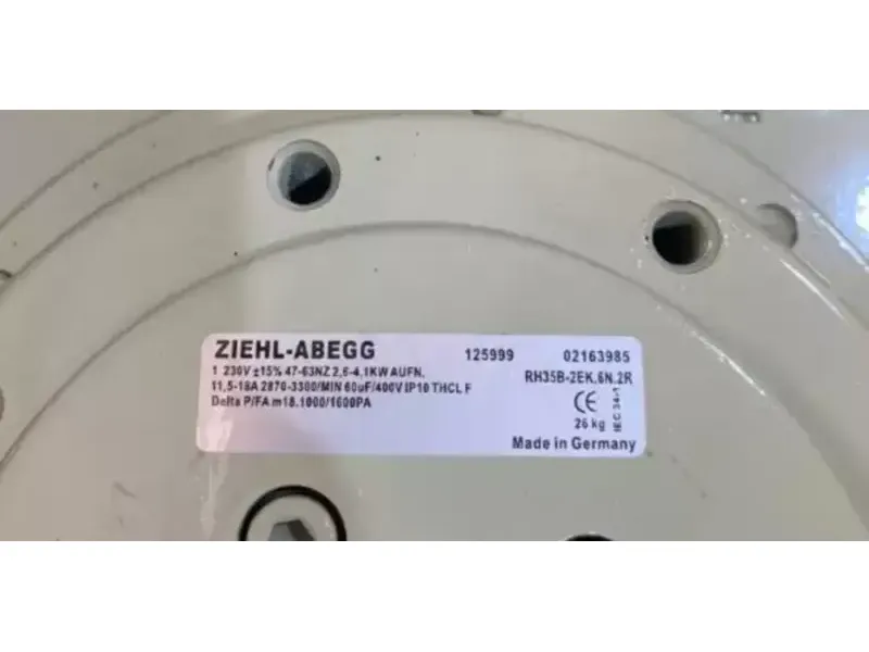 Ziehl-Abegg RH35B-2EK.6N.2R 230V ventilator