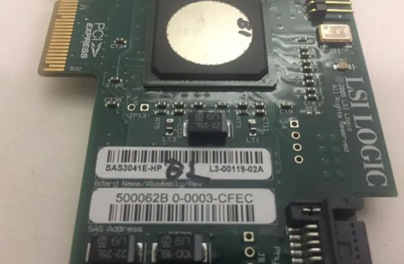 LSI SAS3041E-HP 4-poorts PCI-E 4X SAS SATA2 SATA array kaart