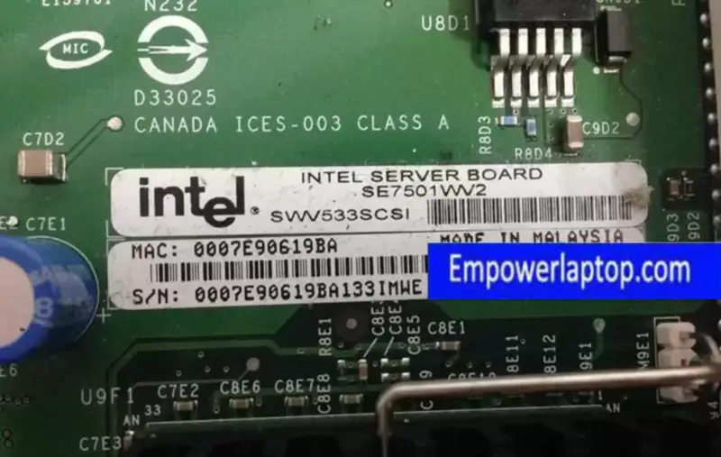 Intel SE7501WV2 dual 320MSCSI kaart met RAID Sever moederbord