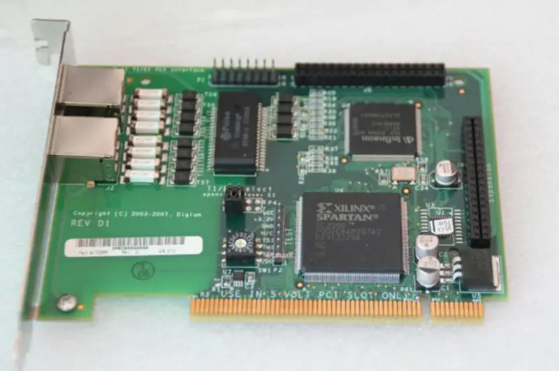 Digium Wildcard TE205P Dual Port ISDN PCI-kaart industrieel moederbord