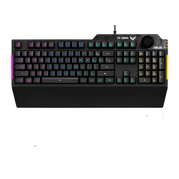 Mechanisch toetsenbord Tuf Esports Spy Flying Fortress K3 Wired Game Keyboard Rog Backlight Met magnetische zuignap Palm Rest Tuf K3