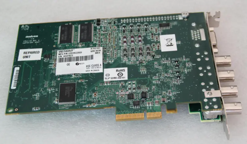 MATROX V10 Y7231-03 VI07IAOA/F* PCIE DAQ-kaart