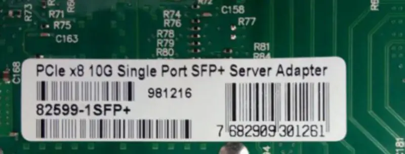 X520-DA1 E10G41BTDA OEM 10Gb Ethernet geconvergeerde netwerkadapter