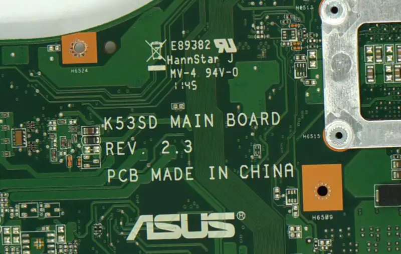 Asus X53E moederbord