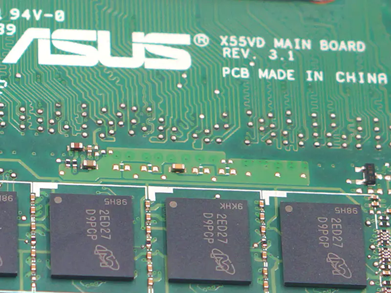 Asus X55VDR moederbord