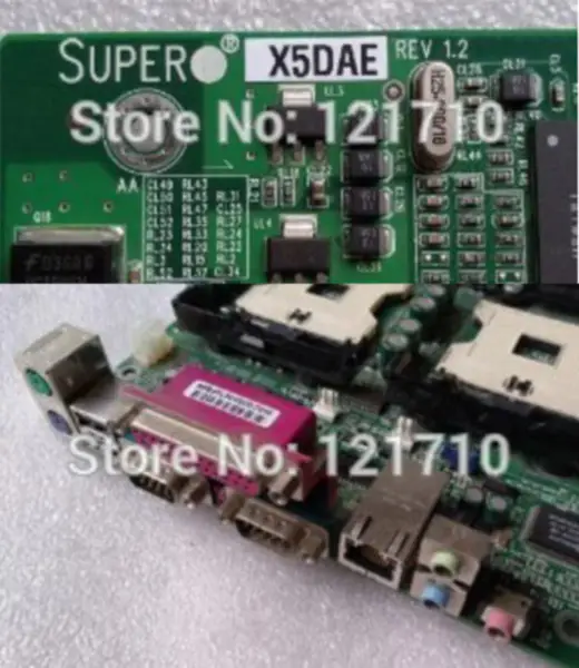 Supermicro X5DAE REV 1.2 dual 604 socket-kaart voor industriële apparatuur