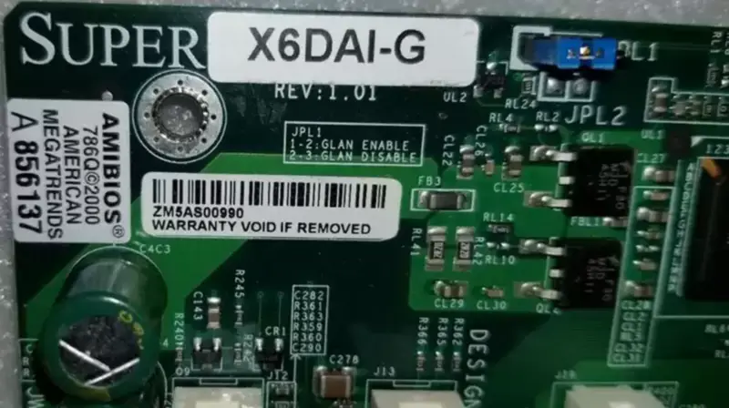 SuperMicro X6DAI-G moederbord Socket 604 Dual Xeon 800 FSB