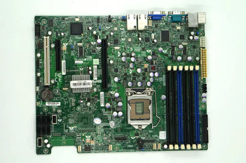 SuperMicro X8SIE-F LGA1156 Enkelvoudig server moederbord S3420 Chipset 6 geheugensleuven Dual Gigabit LAN