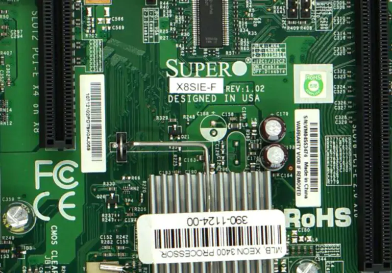 SuperMicro X8SIE-F LGA1156 Enkelvoudig server moederbord S3420 Chipset 6 geheugensleuven Dual Gigabit LAN