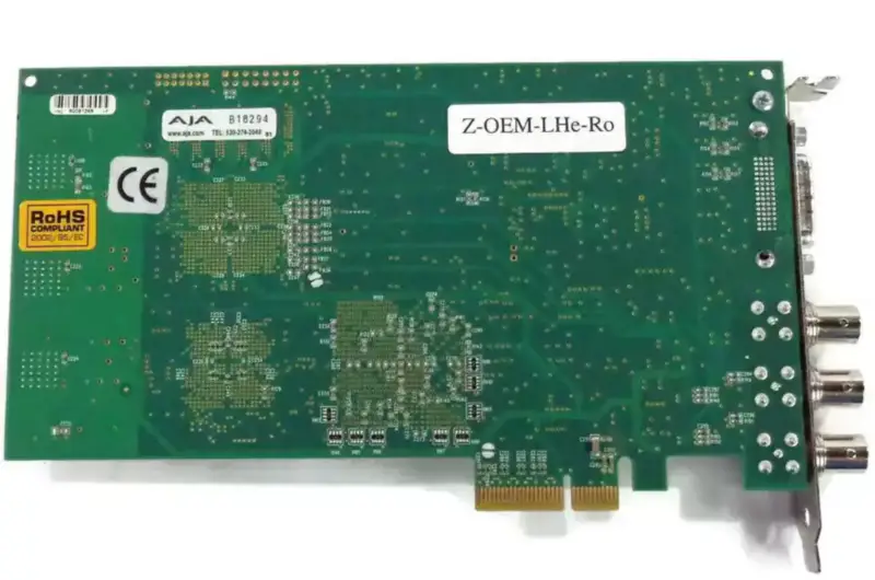 AJA KONA LHe Z-OEM-LHe-Ro 8/10-bit ongecomprimeerde analoge/digitale SD PCIe-opnamekaart 102035-03