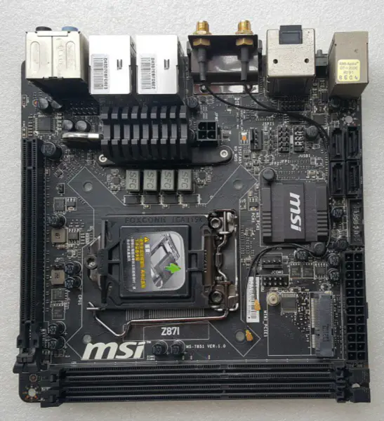 MSI Z87I Moederbord LGA1150 DDR3 32 GB Mini-ITX