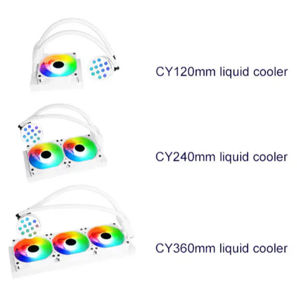 Sama 240mm Radiator Regenboog Pc Para Cpu Rgb Vloeistofkoeler Blok Computer Cpu Waterkoelers En Koelventilatorsystemen Voor Pc Cpu