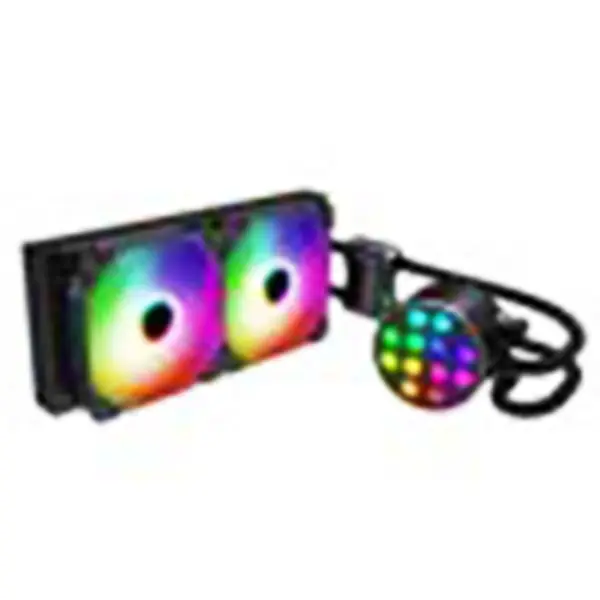 Sama 24cm Aio Cpu Koeler Radiator Koper Display Water Vloeibaar Koelen Pc Cpu Koeler Rgb Glow met een lager geluid Pomp