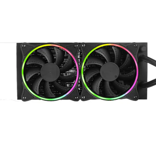 Sama 24cm Aio Cpu Koeler Radiator Koper Water Vloeistof Koeling Pc Cpu Koeler Rgb Glow
