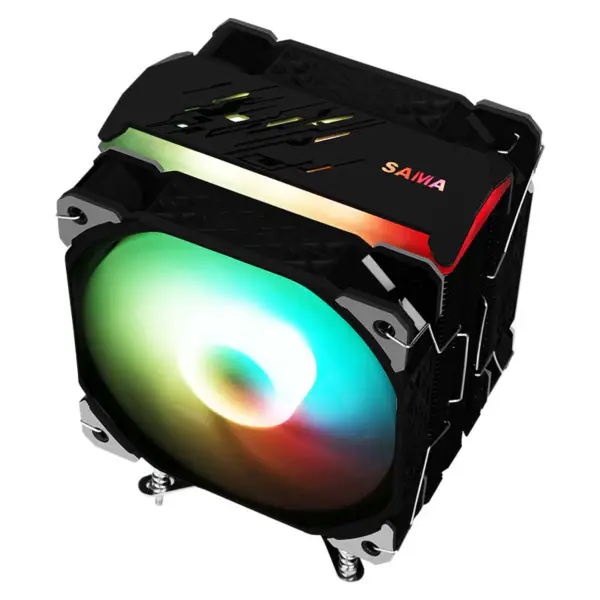 Sama 4heatpipes Cpu warmteafvoer Cpu luchtkoeler Rgb voor Amd Intel compatibiliteit