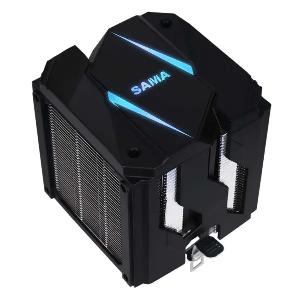 Sama 9cm Dubbele Toren Luchtkoeler Aanpasbare Argb Bovenklep Cpu Radiator Zwart/Zilver Kleine Maar Krachtige Cpu Luchtkoeler
