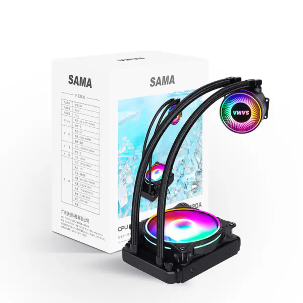 Sama Aio Cpu 120mm Radiator Heatsink Vloeibare Rgb Koeler Cpu Waterkoeling Radiator Pc Gaming