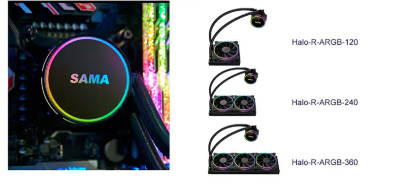 Sama Aio Cpu 240mm Radiator Heatsink Vloeibare Rgb Koeler Cpu Waterkoeling Radiator Pc Gaming
