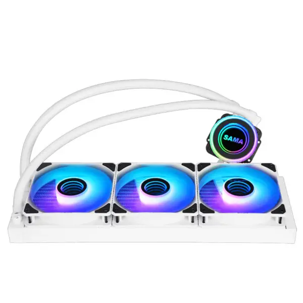 Sama Aio Cpu 360mm Radiator Wit Zwart Heatsink Vloeistof Rgb Koeler Cpu Pc Computer Processor Waterkoeling Radiator Pc Gaming